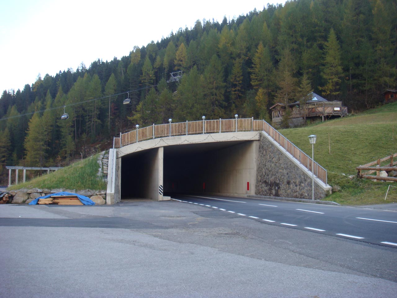 Errichtung Der Strassenunterf hrung F r Die Skipiste Gr nboden 